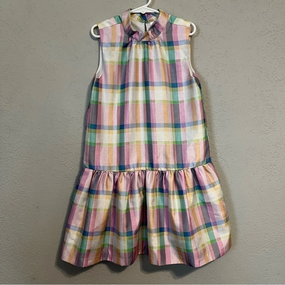 Gymboree Pastel Plaid Sleeveless Cocktail Dress